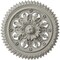 Ekena Millwork York Ceiling Medallion (Fits Canopies up to 3 5/8"), Hand-Painted Pot of Cream, 21 5/8"OD x 2 1/2"P CM21YOPCF - alternate 1